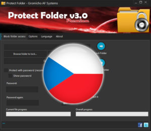 Czech Language for Protect Folder