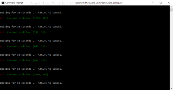 How to send clicks with Python aKa Emulate mouse clicks on Windows ...
