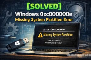[SOLVED] Windows 0xc000000e Missing System Partition Error
