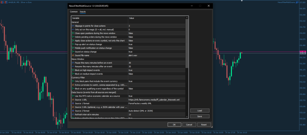News Filter Multi Source for MT5 screenshot 2