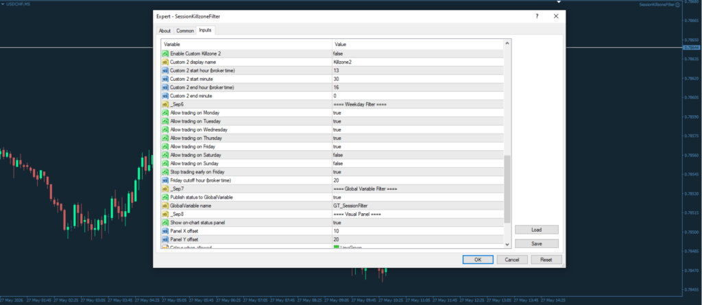 Session Killzone Filter for MT4 screenshot 4