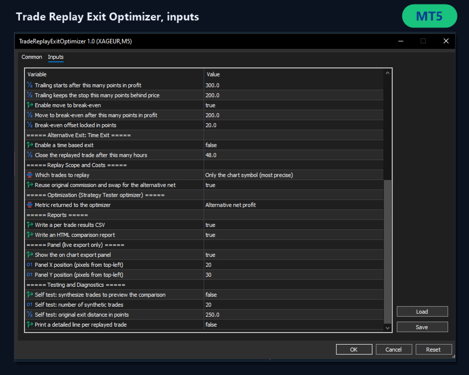 Trade Replay Exit Optimizer for MT5 screenshot 3