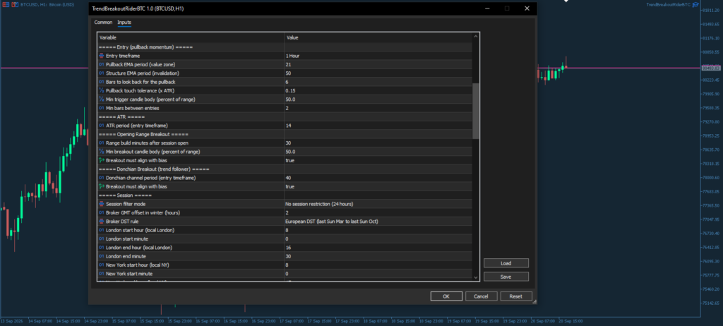 Trend Breakout Rider BTC for MT5 screenshot 2