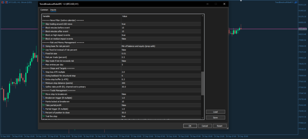 Trend Breakout Rider BTC for MT5 screenshot 3