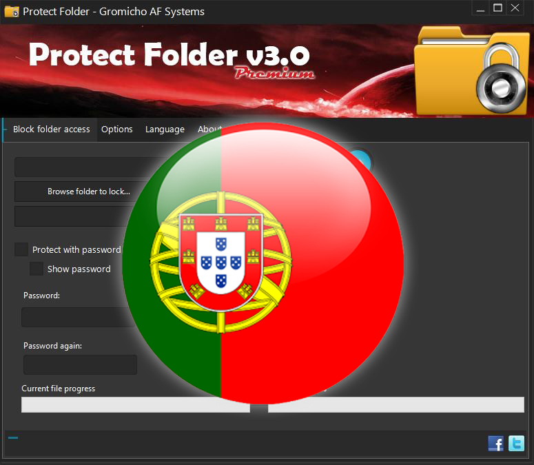 Portuguese Language for Protect Folder
